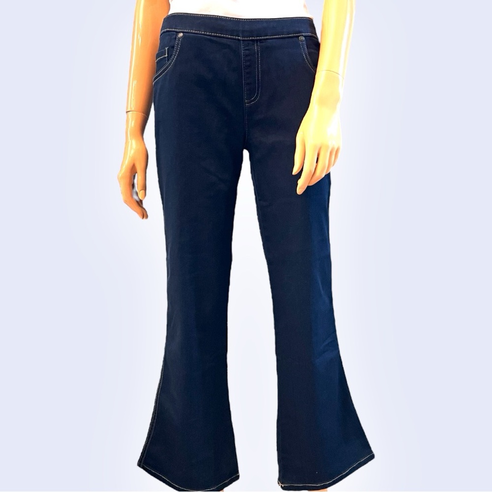 PAJAMA JEANS Dark Wash Bootcut Petite Jeans